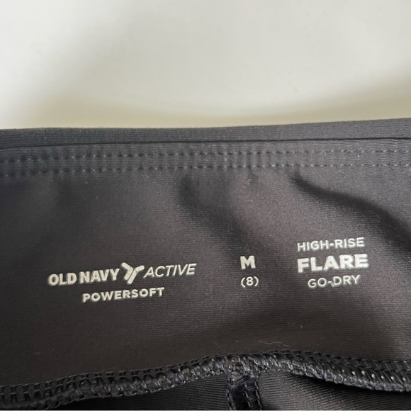 OLD NAVY High-Waisted PowerSoft Flared Split-Hem Performance Leggings Girls 8/M - Picture 5 of 10